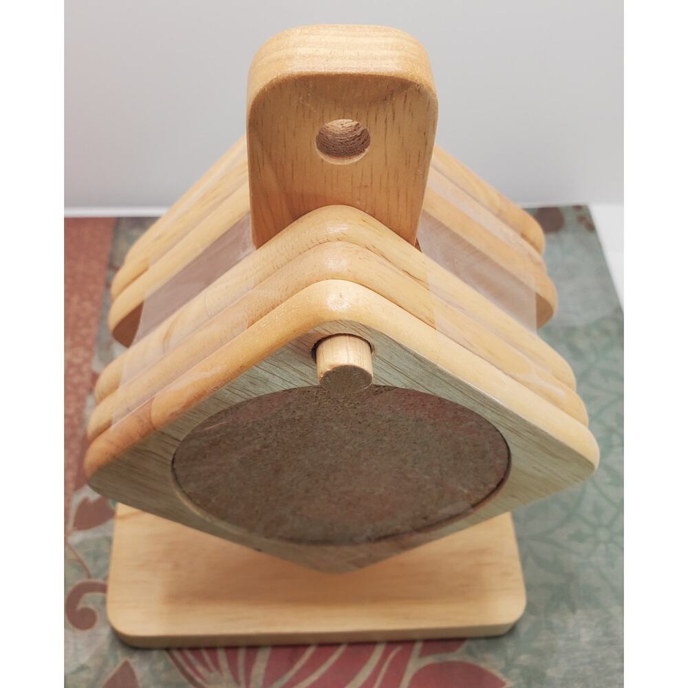 Vintage 7 Pc Goodwood Julie Pomerantz Oak Coaster Mid Century Modern Set